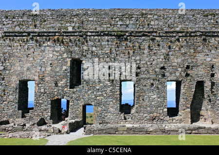 Harlech Castle, befindet sich in Harlech, Gwynedd, Wales UK. Im 13. Jahrhundert erbaut. Stockfoto