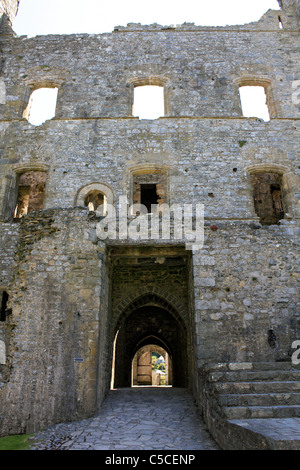 Harlech Castle, befindet sich in Harlech, Gwynedd, Wales UK. Im 13. Jahrhundert erbaut. Stockfoto