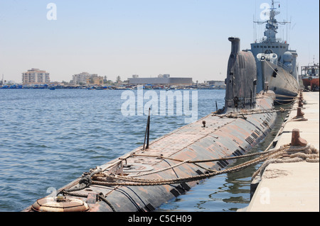 u-Boot in den Docks in Benghazi Foxtrot Stockfoto
