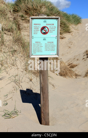 Der Strand von Harlech Gwynedd, NW Wales UK. Stockfoto