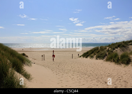 Der Strand von Harlech Gwynedd, NW Wales UK. Stockfoto