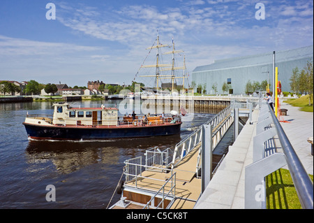 Motorschiff Rover verlässt Yorkhill Quay in Glasgow Schottland auf der Glasgow Braehead Shuttle Stockfoto