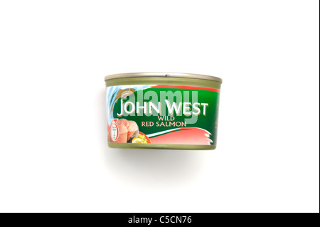 Eine Dose mit John West Red Wildlachs Stockfoto