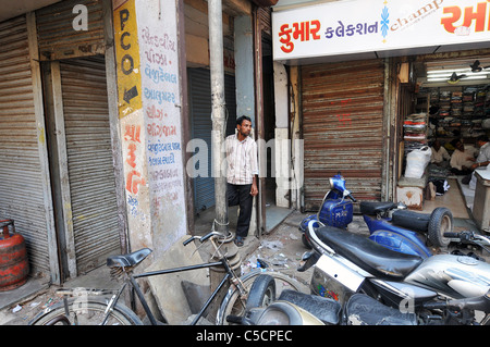 Straßenszene in Ahmedabad, Indien Stockfoto
