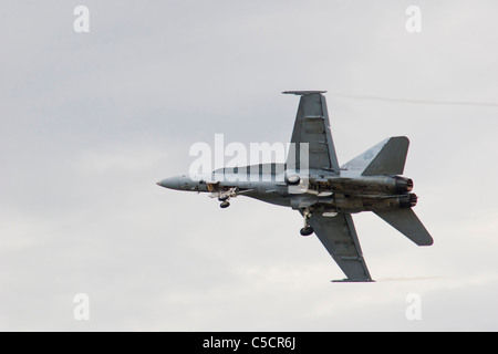 Air Force Jet Fighter bei der 'Wings over Houston' Air Show in Houston, Texas. Stockfoto