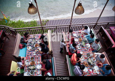 Die Vögel und Bienen Resort von Kohl und Kondome in Pattaya. Stockfoto