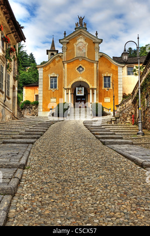 Kirche Santa Maria Assunta in Orta, Italien Lago d ' Orta Stockfoto