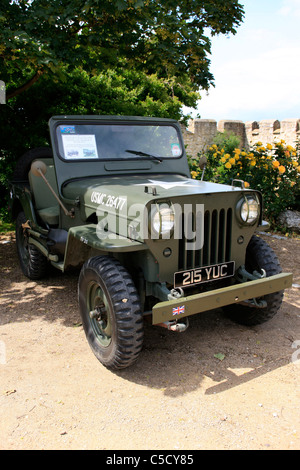 Vietnam-Ära Willys Jeep Hallo-Haube Stockfoto