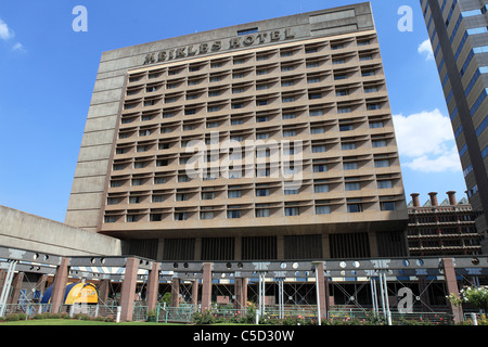 Die Hochhaus-Fassade des Meikles Hotel in Harare, Simbabwe. Stockfoto