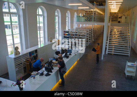 Universitätsbibliothek, Aufbau innen Universiteitskwartier Bezirk Utrecht Stadt der Niederlande-Europa Stockfoto