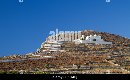 Die Kirche der Jungfrau Maria, Insel Folegandros, Griechenland Stockfoto