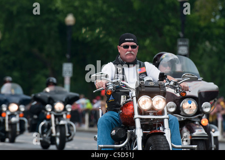 Washington DC, Rolling Thunder, Memorial Day Motorrad-event Stockfoto