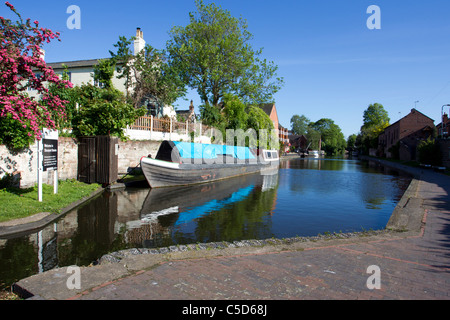 Kanalschleuse an Stourport Becken, Stourport-auf-Severn, Worcestershire, Mai 2011 Stockfoto