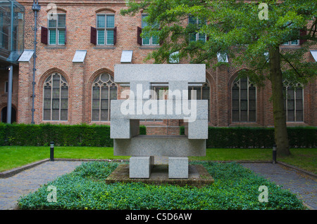 Kunst außerhalb Catharijneconvent St Catherine Kloster Museum außen Utrecht Stadt der Niederlande-Europa Stockfoto