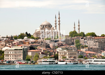 Moschee Süleymaniye Camii Istanbul Türkei Goldene Horn Stockfoto