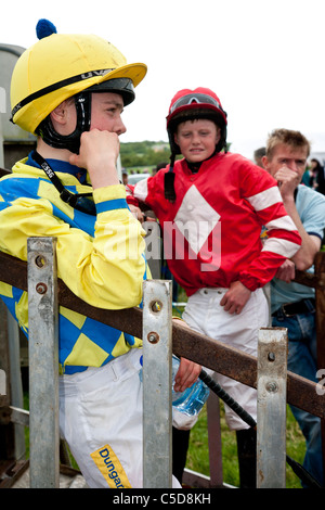 Amateur Jockeys, Abbeyfeale Rennen Irland Stockfoto