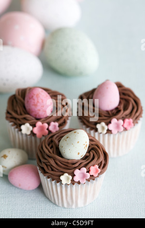 Oster-cupcakes Stockfoto