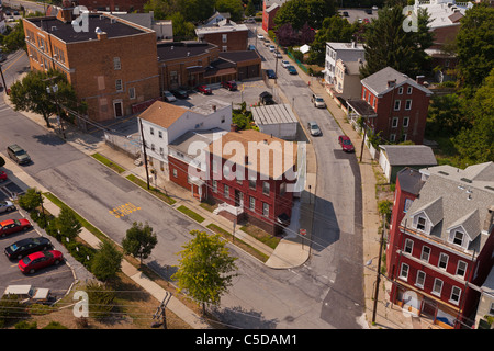 POUGHKEEPSIE, NEW YORK, USA - Luftbild von Poughkeepsie. Stockfoto