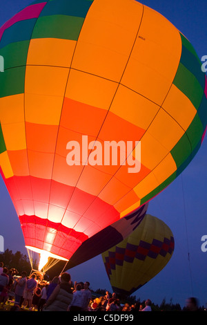 Glühend heiße Luft-Ballon-Festival Stockfoto