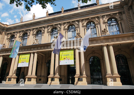 Frankfurter Wertpapierbörse und der Industrie-und Handelskammer und Industrie in Frankfurt (Main) Stockfoto