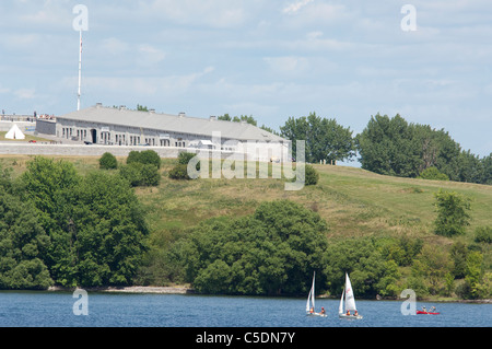 Kingston Ontario, Kanada. Historischen Fort Henry, Blick vom See Ontario. Stockfoto