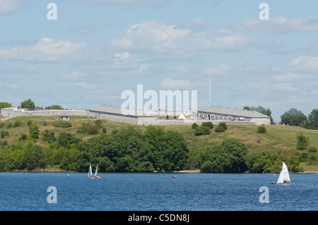 Kingston Ontario, Kanada. Historischen Fort Henry, Blick vom See Ontario. Stockfoto