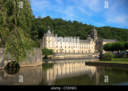 Die Abtei von Brantôme, Dordogne, Frankreich Stockfoto