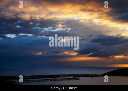 Sonnenaufgang über Coffs Harbour, New South Wales, Australien Stockfoto