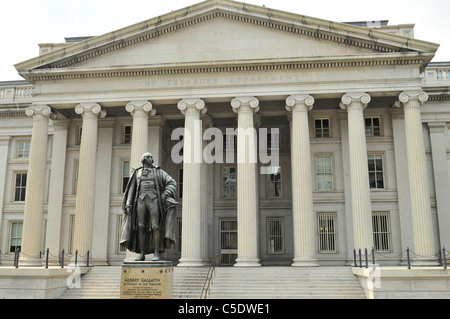 Die Treasury Building in Washington, D.C., auch bekannt als US-Finanzministerium ist eine National Historic Landmark