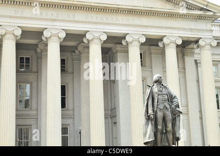 Die Treasury Building in Washington, D.C., auch bekannt als US-Finanzministerium ist eine National Historic Landmark
