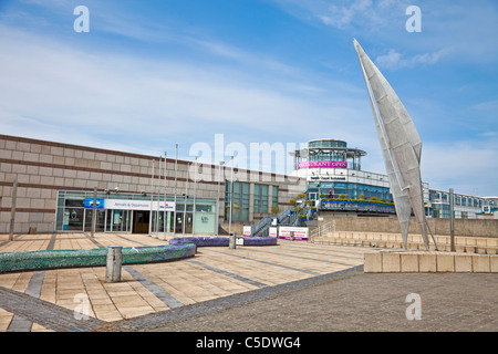 Lila Ocean Restaurant auf der Stena Line ferry terminal in Dun Laoghaire, Irland Stockfoto