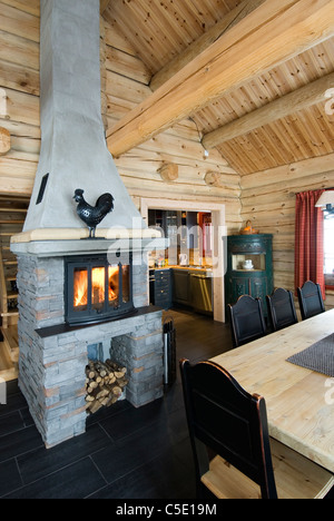 Kamin im Inneren Essbereich Das Kehlsteinhaus, auch bekannt als Hitlers