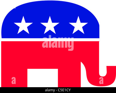 US republikanische Partei Logo - exklusiv bei Alamy nur Stockfoto
