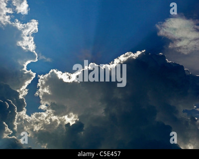 Himmel und Wolken Abend. Pune, Maharashtra, Indien Stockfoto