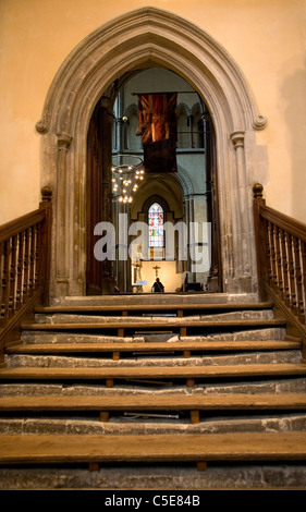 Pilger Schritte in der Kathedrale von Rochester Stockfoto