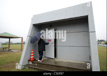 Die "Wasser entladen Tunnel am Stadtrand von Tokio" ist eines der größten Bauprojekte der Welt. Stockfoto