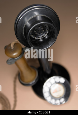 Vintage Kerze Stick Telefon Stockfoto