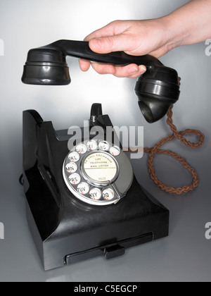 Vintage Telefon Stockfoto