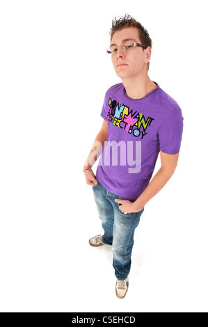 harter Kerl im studio Stockfoto