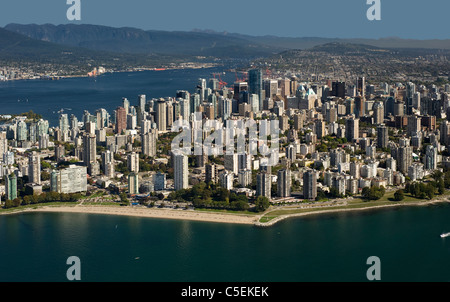 Vancouver-Antenne - West End und Strände Stockfoto