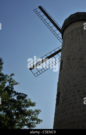 Mühle wingת Yemin Moshe, Jerusalem, Israel Stockfoto