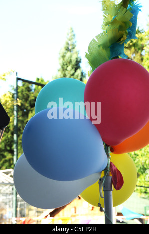 bunte Luftballons Stockfoto