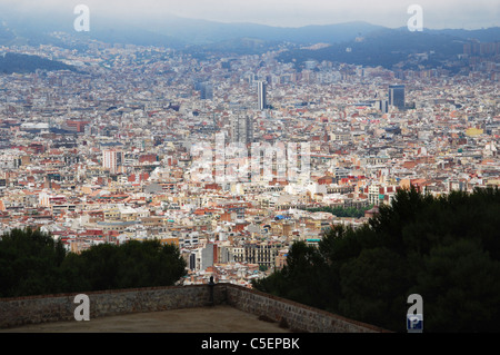 Gesehen vom Montjuic, Katalonien Spanien Barcelona Stockfoto