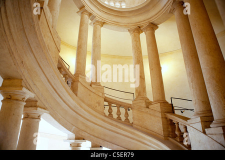 Palazzo Barberini, Treppe von F. Borromini (1631-1633), Rom, Italien Stockfoto