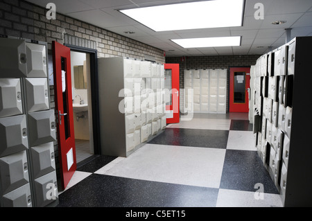 Schule Schließfächer Stockfoto