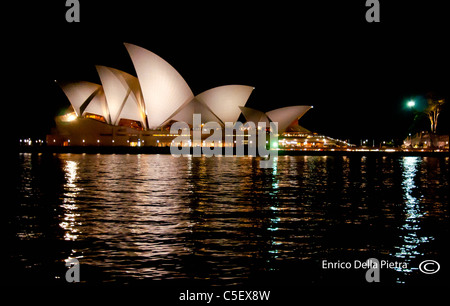 SYDNEY, Australien 17. AUGUST: Blick auf das Opernhaus berühmtesten Theater der Stadt, 17. August 2010 in Sydney Stockfoto