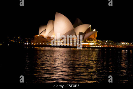 SYDNEY, Australien 17. AUGUST: Blick auf das Opernhaus berühmtesten Theater der Stadt, 17. August 2010 in Sydney Stockfoto