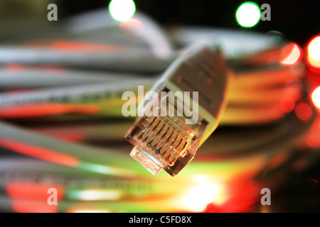 Netzwerk-Kabel Stockfoto