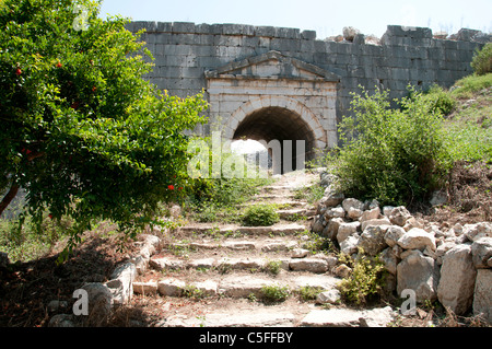 Antike Ruinen römischer griechischen Heiligtum Leto Letoon lykischen Lykien zwischen den Städten von Kaş und Fethiye Türkei Stockfoto