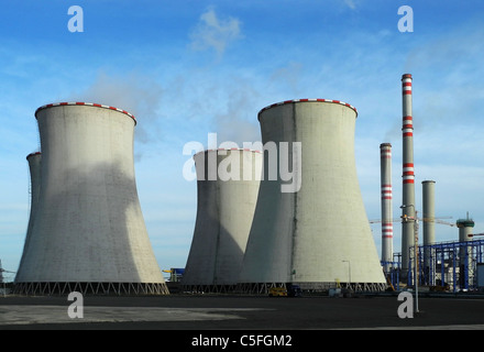 Kohle-Kraftwerk Pocerady - Tschechien Stockfoto